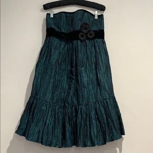 Nicole Miller deep teal party dress